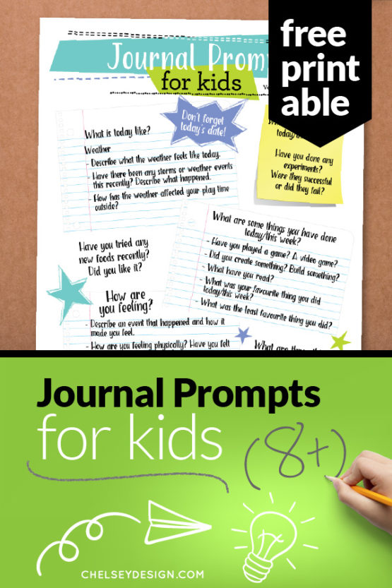 Journal Ideas For Kids – Chelsey Design